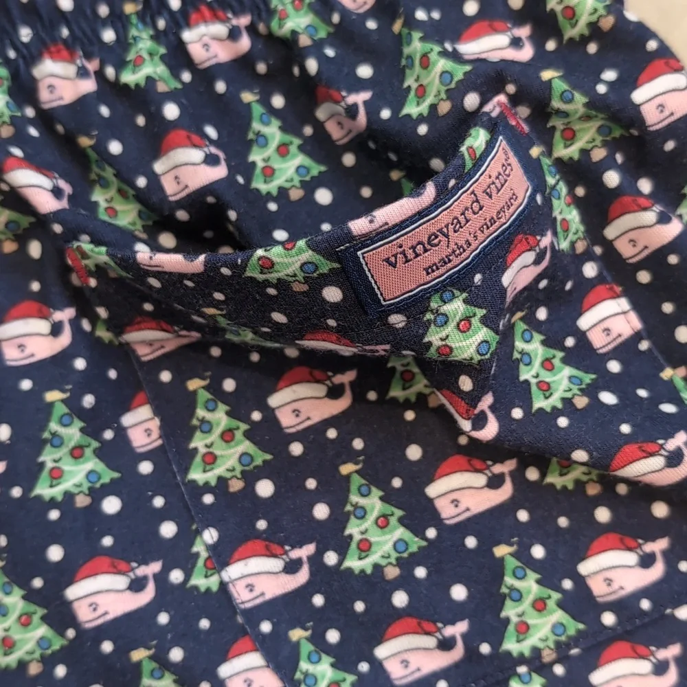 Set of 2 Kids Holiday Winter Christmas Vineyard Vines PJ Bottoms Pajama Pants